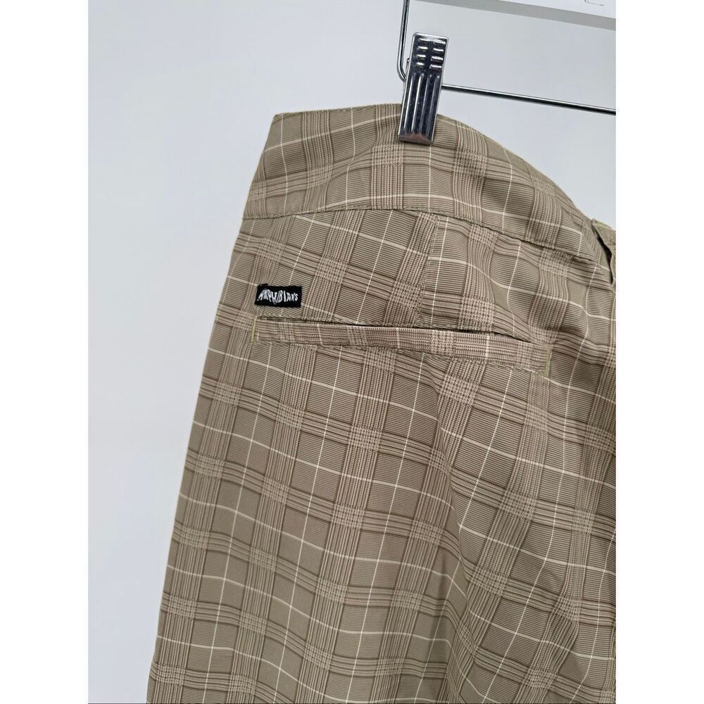 Quicksilver Army Green Plaid Amphibians Shorts 36 - Picture 3 of 6